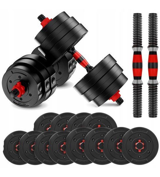 Verstelbare Halterset Bitumen - 20kg Krachttraining Thuis