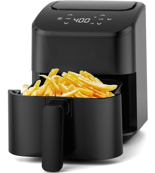 Levo® Mini Airfryer - Heteluchtfriteuse - Friteuse - Rood - 26cm x 21cm x 28cm