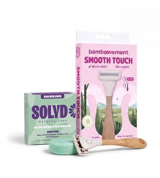 Bamboovement Smooth Touch Scheermes + Shaving Bar Dames | 5 Zweedse Mesjes