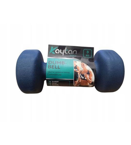 Kaytan Dumbbell Hantel 3 KG Blauw - Krachttraining Fitness