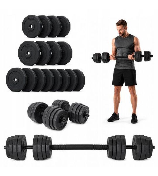 Verstelbare Halters en Barbell Set 40 kg - Merkloos