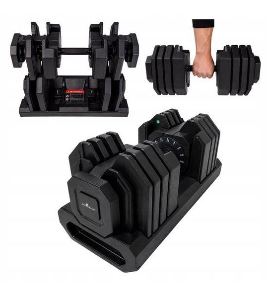 Verstelbare Halter 2-24 kg met Standaard - Gietijzer