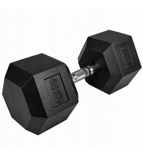 Merkloze Halter 45 kg - Rubberen Coating, Gekartelde Greep
