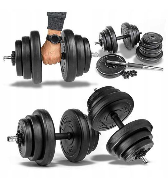 Verstelbare Halters Set 2x20kg - Totaal 40kg Bitumen Gewicht
