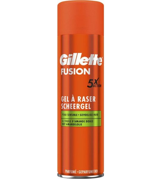 Gillette Fusion Scheergel Met Amandelolie