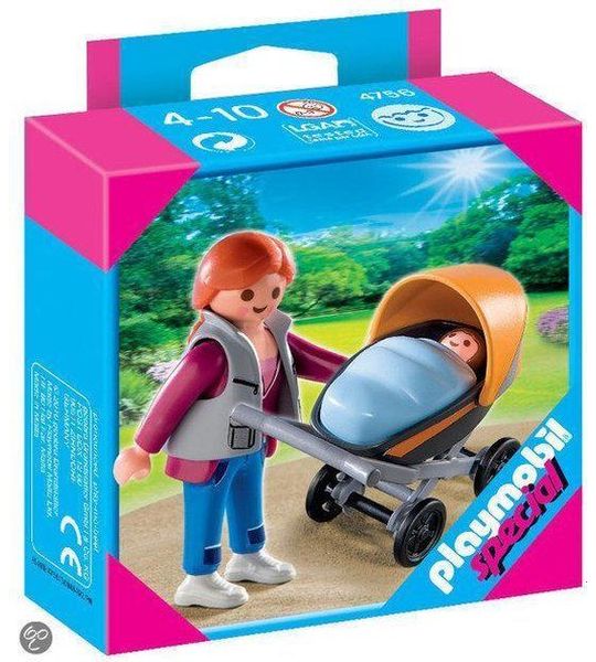 Playmobil Mama Met Kinderwagen - 4756