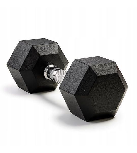 Hantel 17,5 kg Hex Gecoat met Rubber - Ideaal voor Krachttraining