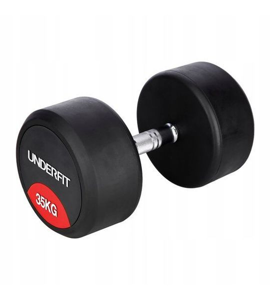 Merkloze Gummen Hantel 35 kg - Stalen Trainingsgewicht voor Fitness