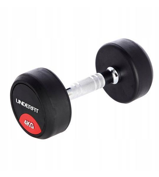 UNDERFIT Gummen Halter 4 kg - Stalen Fitness Hantel