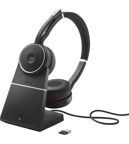 Jabra Evolve 75 SE UC Stereo Office Headset + Charging Stand
