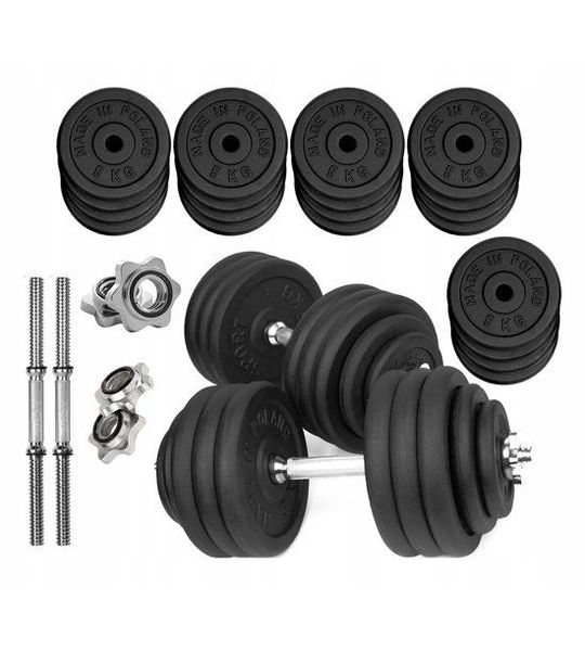 Merkloze Verstelbare Gietijzeren Halters Set 2x50kg - 100kg Totaal