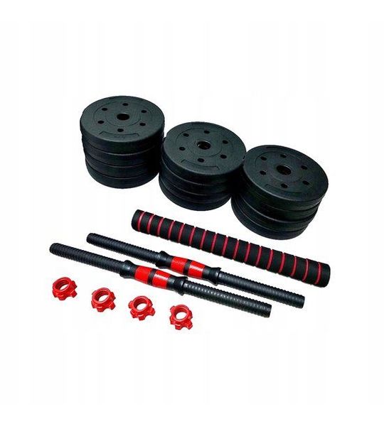 Merkloze Halterset 2x10kg met Verbindingsstuk - Totaal 20kg