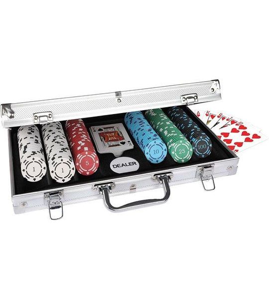 Aluminium Koffer - 300 Pokerchips