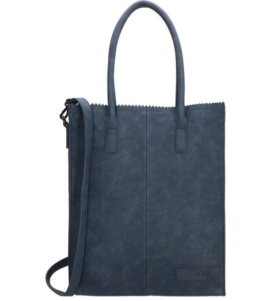 Zebra Natural Bag Rosa Jeans Blauw Suedine