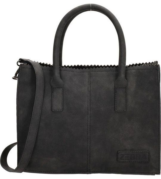 Zebra Handtas Lisa XS Zwart Suedine