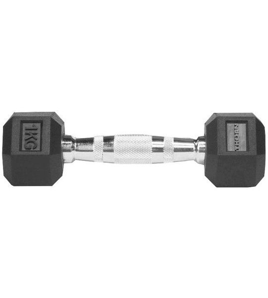 THORN FIT Hexagonale Dumbbell 1kg - Rubber Gecoat