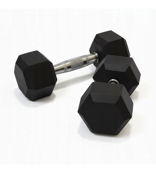 Gecoate gietijzeren dumbbells 2x2,5kg voor fitness en krachttraining