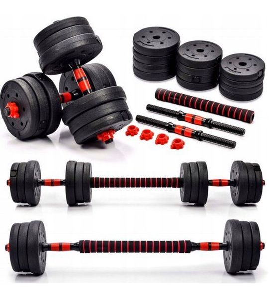 Verstelbare Halter Set 2x10kg Bitumen - 20kg Totaal Gewicht