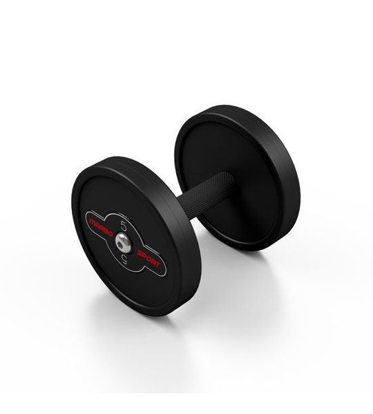 Marbo Sport - Vaste dumbbell MW-HSG - 5 kg - rubberen coating - stalen kern