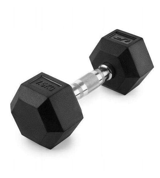 Marbo Sport - Hex dumbbell UFHEX7-5 - 7,5 kg - rubberen coating - antislipgreep