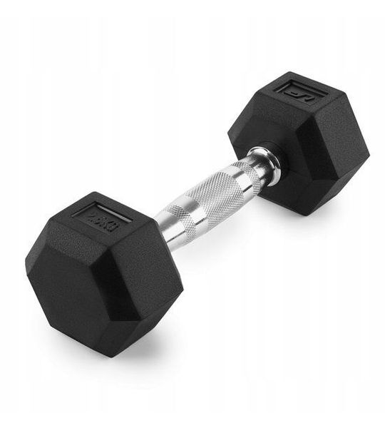 Marbo Sport - Hex dumbbell UFHEX2-5 - 2,5 kg - rubberen coating - antislipgreep