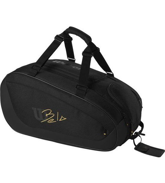 Wilson Bela Super Tour Padel Tas Zwart - Ruimte voor 6 Rackets