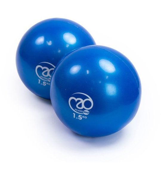 Pilates Mad Soft Pilates Weights - Blue - 2 x 1.5kg