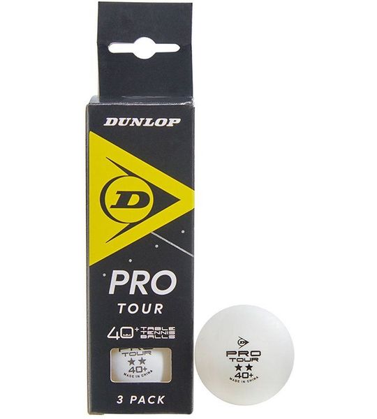 Dunlop Pro Tour 2* 40+ Tafeltennisbal (3-pack)