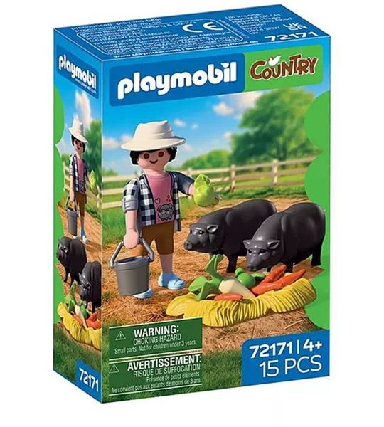Playmobil Country boerderij speelgoed Boer met hangbuikzwijn 72171
