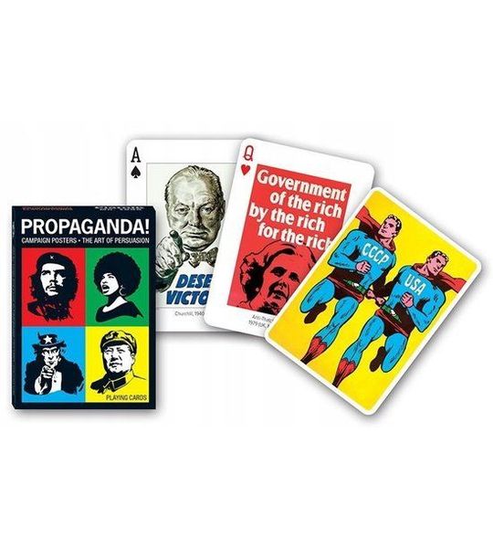 Unieke Speelkaarten 'Propaganda' - 54 Plastificerede Kaarten