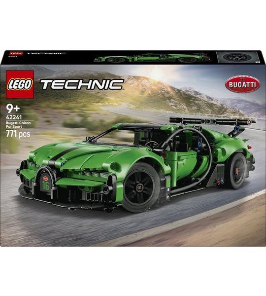 LEGO Technic 42241 Groene Bugatti Chiron Pur Sport Hypercar 42241