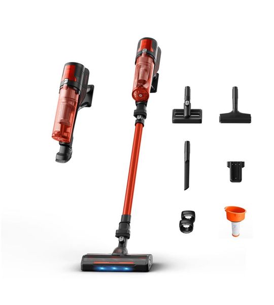 Rowenta Rh1872 X-force 8.80 - Draadloos Krachtige Reiniging 100aw* Steelstofzuiger Incl. Kruimelzuiger Rood