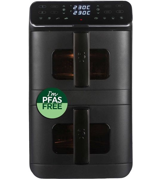 Salter VertiCook Ultra View 9L Dual Drawer Airfryer - Kijkvensters