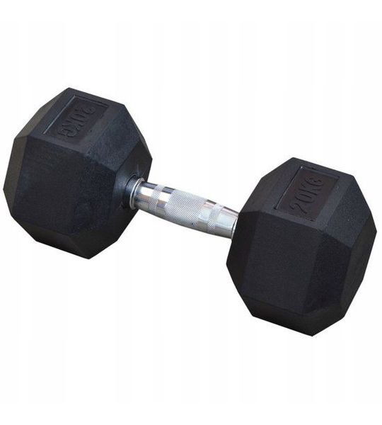 Gegomde Halter 20kg Hexagonaal - Platinum Fitness
