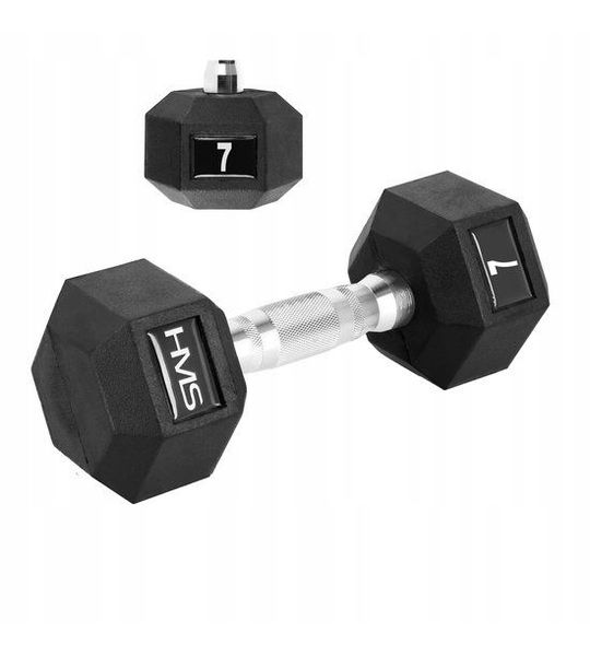 HMS Hex Pro Halter 7 kg - Gecoat, Fitness, Krachttraining