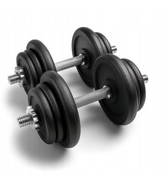 Merkloze IJzeren Halters Set 2x25kg - Totaal 50kg Krachttraining