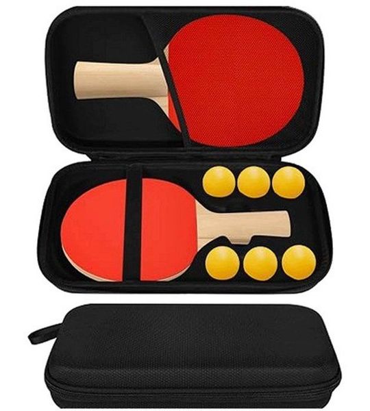 Waterdichte Tafeltennis Tas voor 1 Raket en 6 Ballen - Merkloos