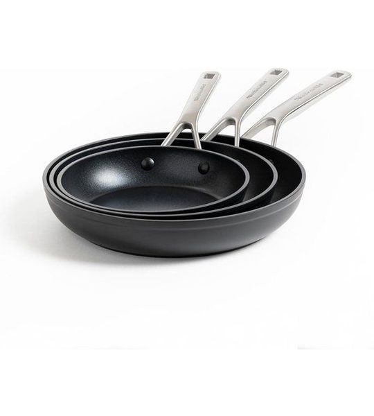 KitchenAid Forged Hardened Aluminium koekenpannen set 20 + 24 + 28 cm