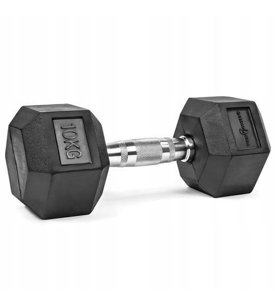 Hantel 10 kg Hex Gecoat - Stabiele Kracht Training