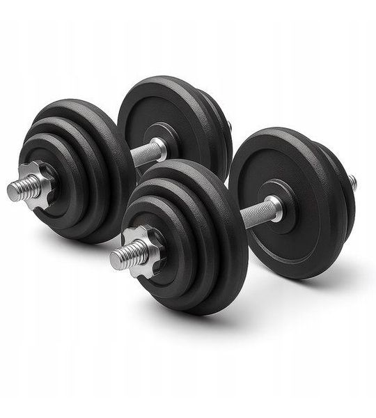 Merkloze Halter Set 2x20kg - Totaal 40kg Gietijzer