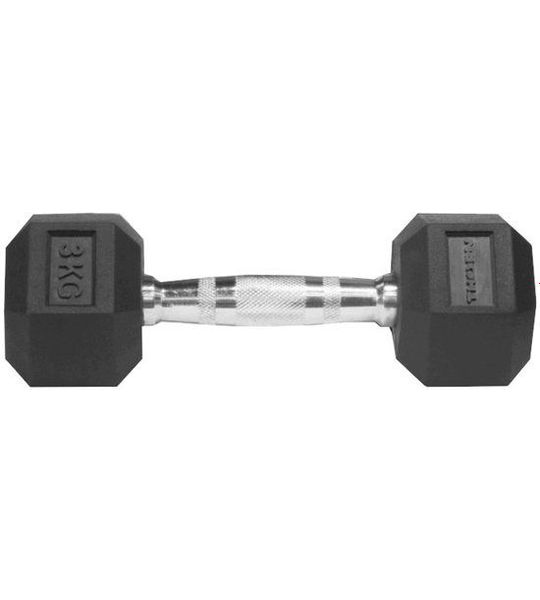 THORN FIT Hexagonale Dumbbell 3 kg - Rubberen Training Gewichten