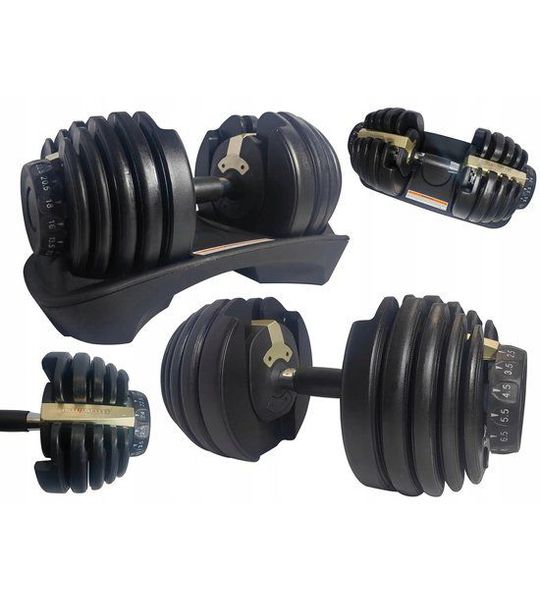 Verstelbare Hantel Life4Fitness GOLD EDITION 2.5-24kg met Standaard