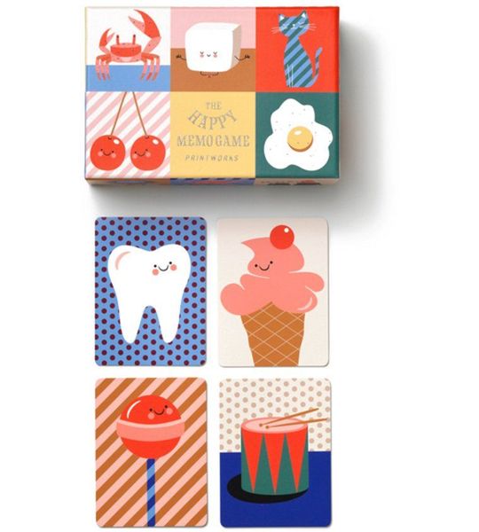 Printworks Memo spel Junior - The Happy Memo Game