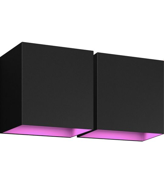 Philips Hue Resonate Downward White and Color - zwart 2-pack