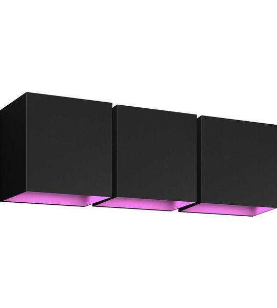 Philips Hue Resonate Downward White and Color - zwart 3-pack