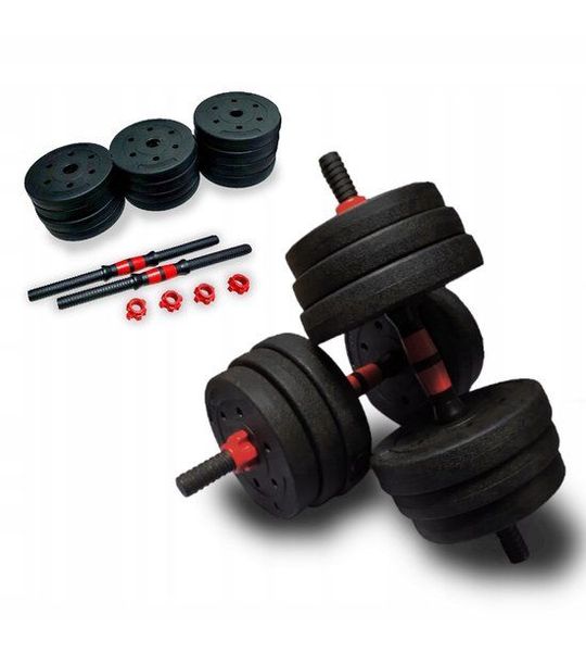 Verstelbare Halters Set 2x10kg - 20kg Bitumineus Fitness Gewicht