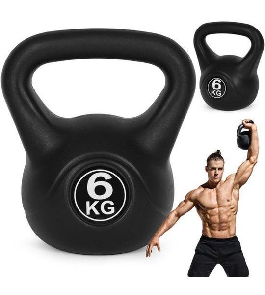 MovePro Kettlebell - 6 kg - Fitness Gewicht - Zwart