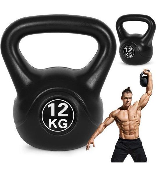 MovePro Kettlebell - 12 kg - Fitness Gewicht - Zwart