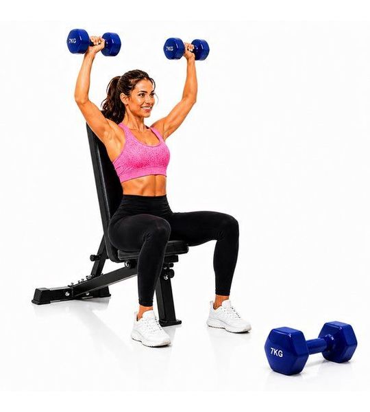 Vinyl Dumbbell 7kg - Ergonomisch & Duurzaam voor Fitness
