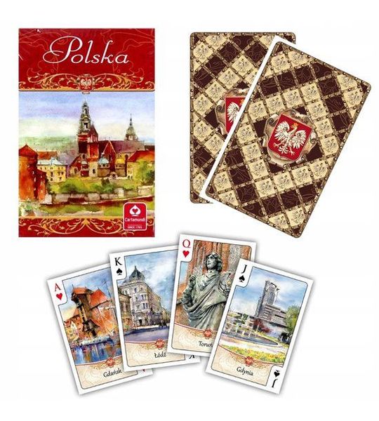 Speelkaarten Polen Aquarel - 55 kaarten, cadeau dodge